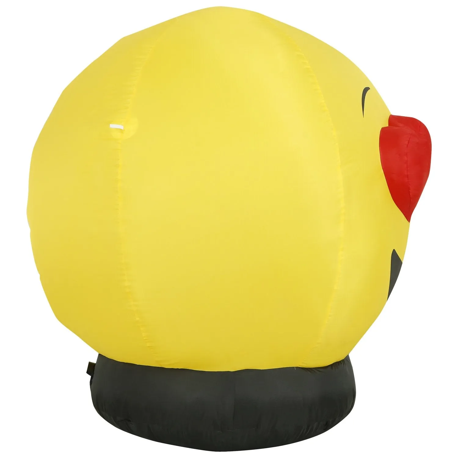 4.5 Ft Heart Eyes Emoji Inflatable Yard Decoration with Built-in Bulbs, Tie-Downs, and Fan