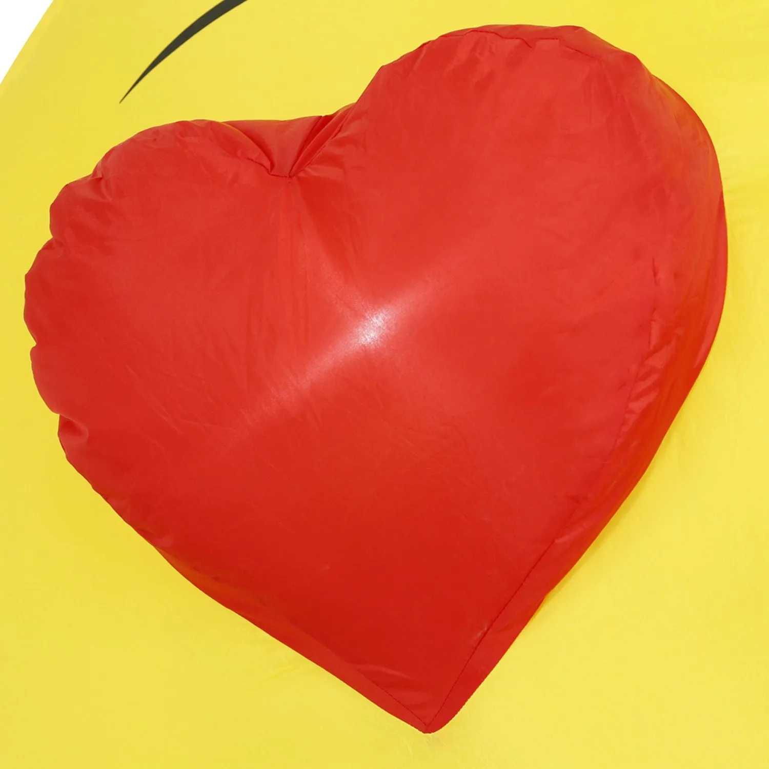 4.5 Ft Heart Eyes Emoji Inflatable Yard Decoration with Built-in Bulbs, Tie-Downs, and Fan