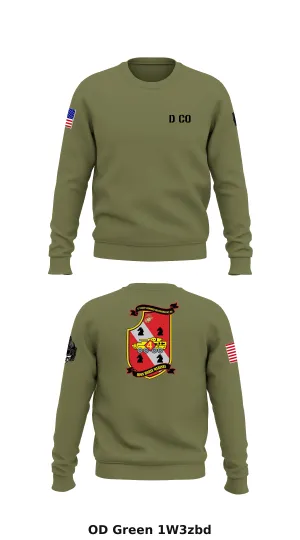 4th LAR. Delta Company  Store 1 Core Men's Crewneck Performance Sweatshirt - 1W3zbd