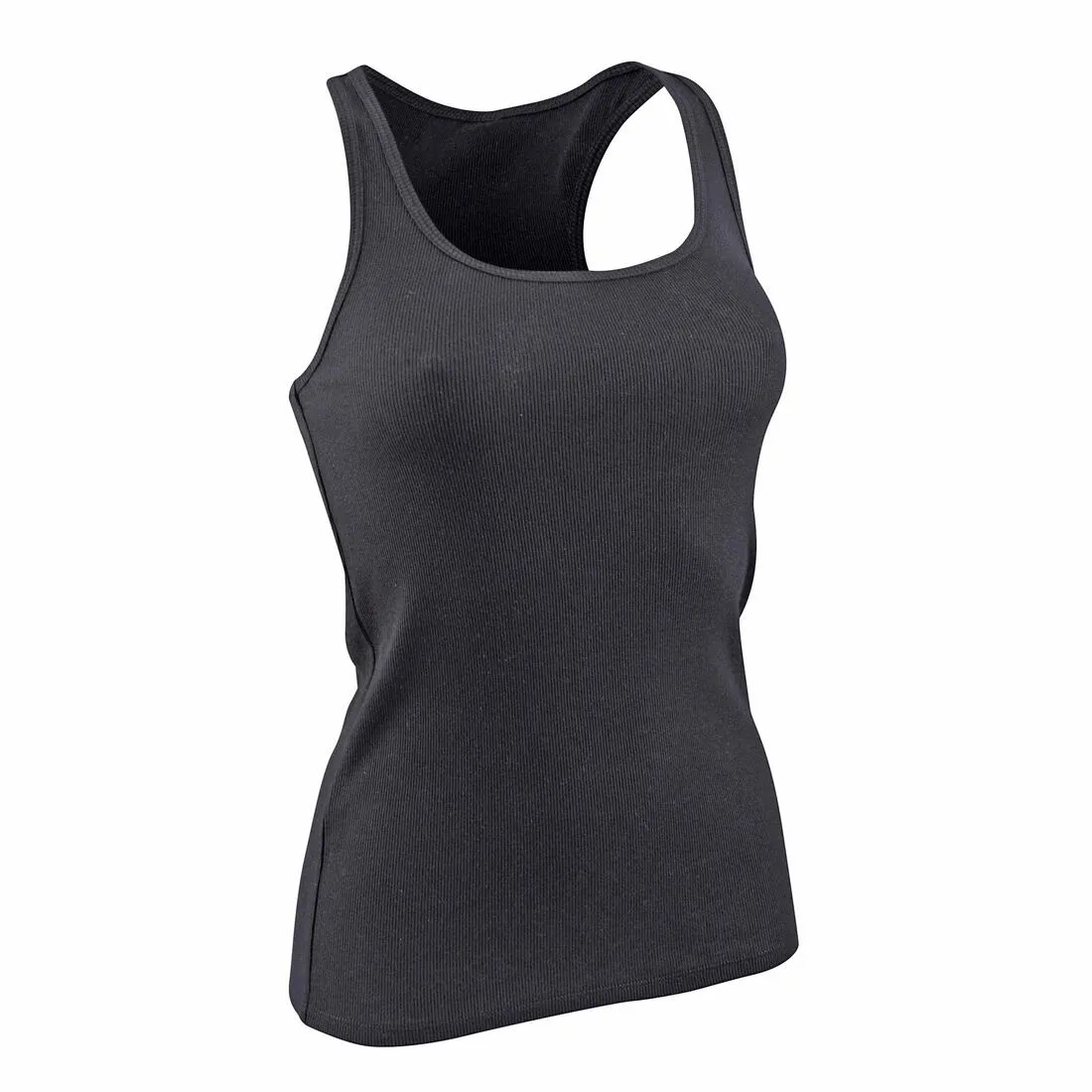 500 Women's Gentle Gym & Pilates Tank Top - Black