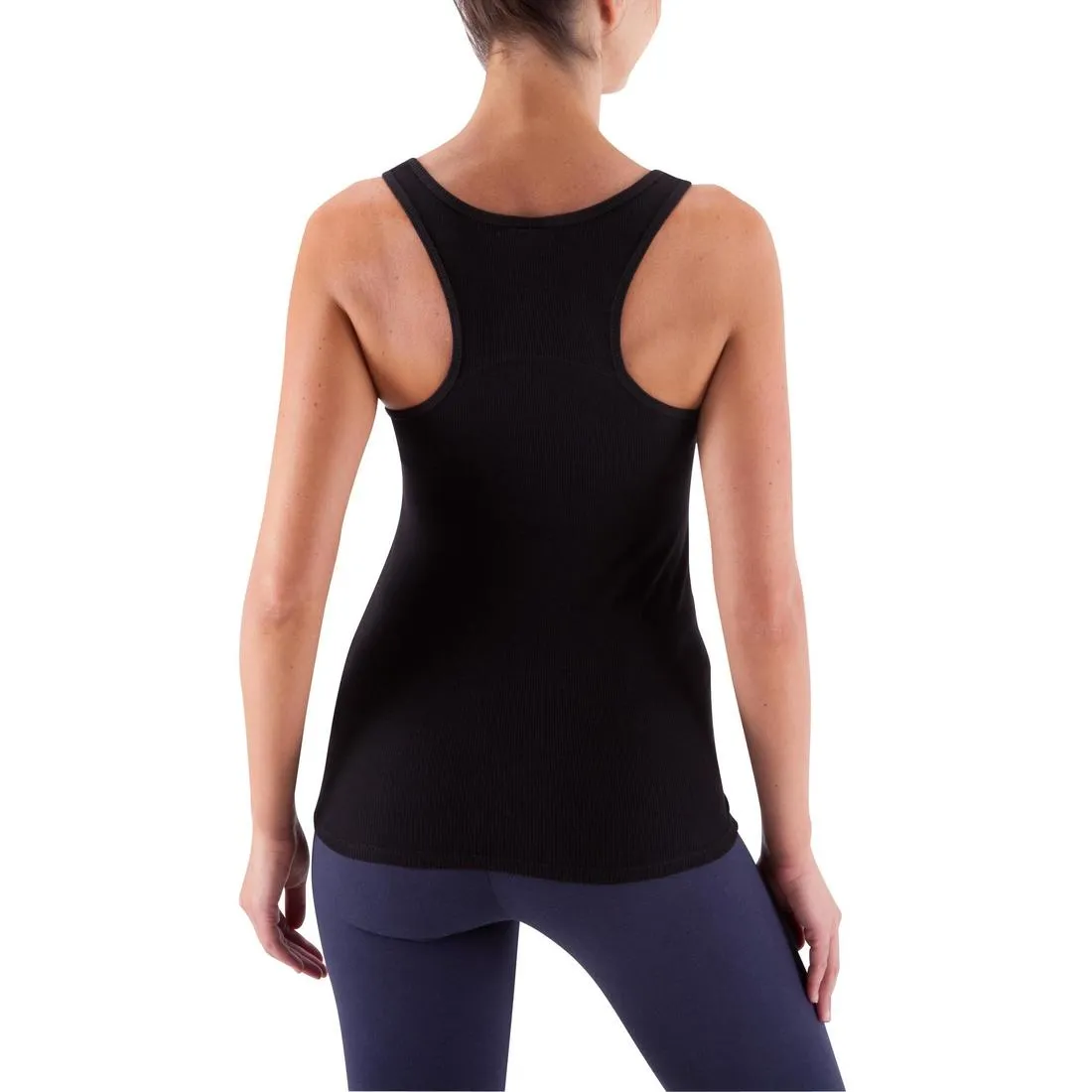 500 Women's Gentle Gym & Pilates Tank Top - Black