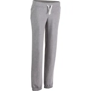 500 Women's Regular-Fit Gym Stretching Bottoms - Light Mottled Grey