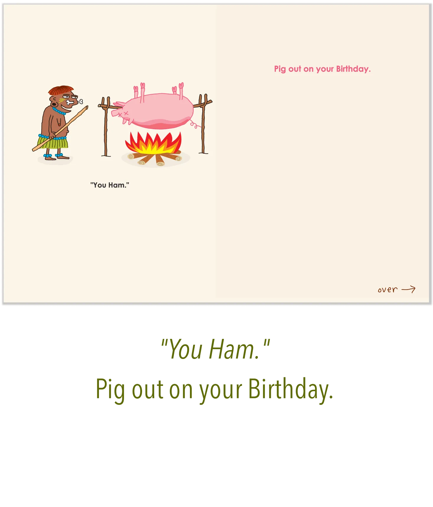 560 Me Pig (Birthday Card)