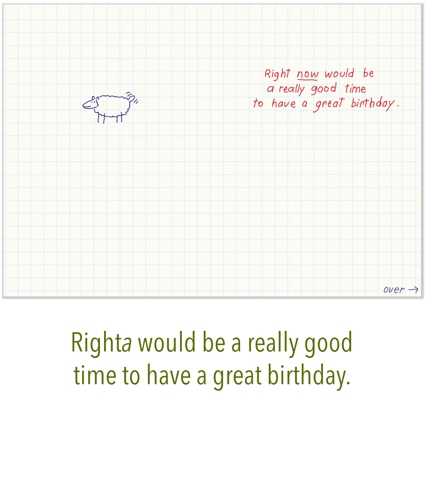 621 Life as a Line (Birthday Card)