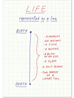621 Life as a Line (Birthday Card)