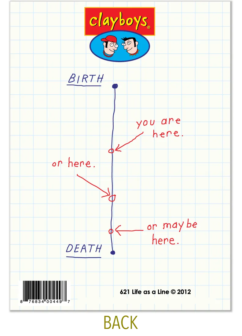 621 Life as a Line (Birthday Card)