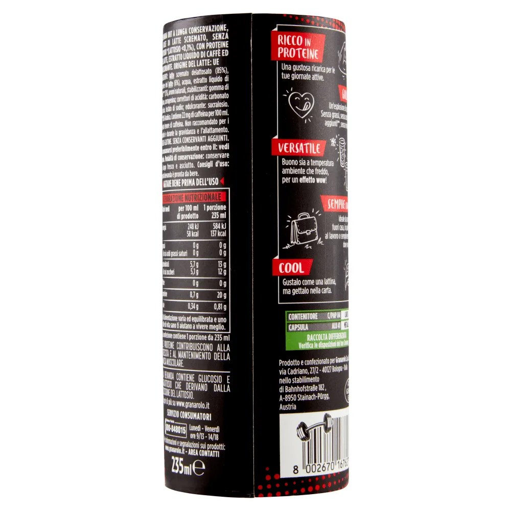 6x Granarolo Benessere HIGH PROTEIN Milkshake gusto ARABICA COFFEE TWIST
