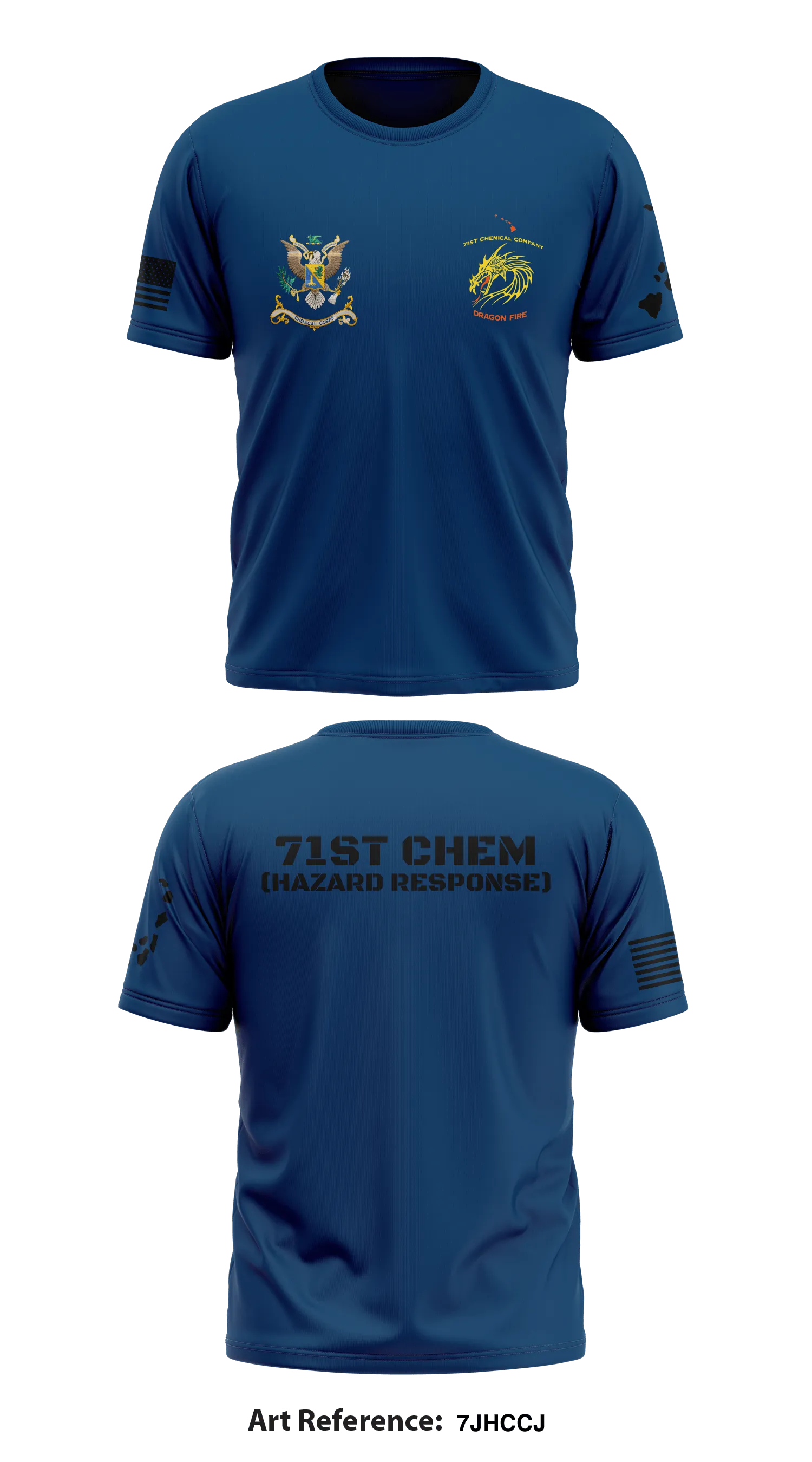71st CHEM (Hazard Response) Store 1 Core Men's SS Performance Tee - 7jHccJ