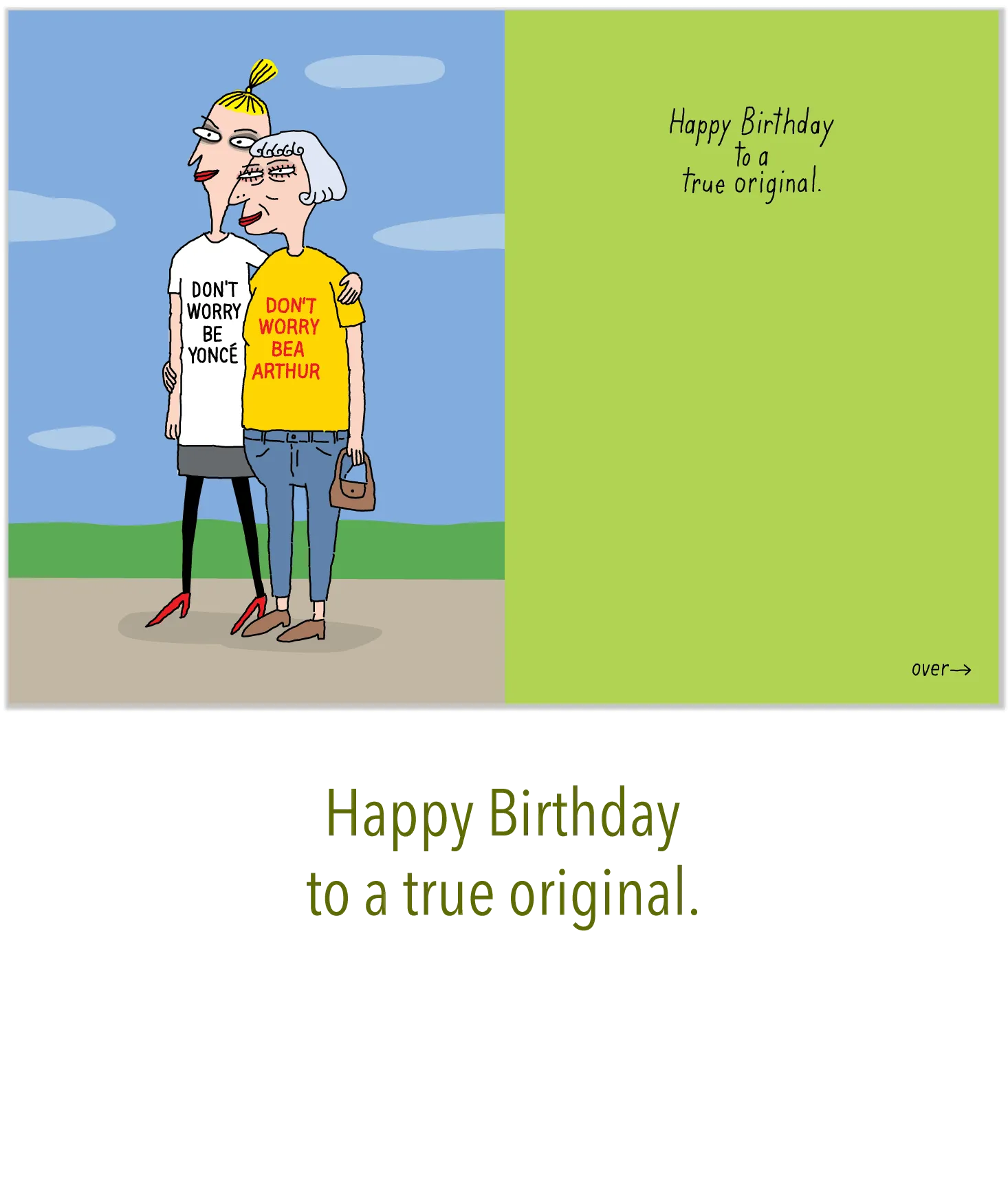 740 Don't Worry Be... (Birthday Card)