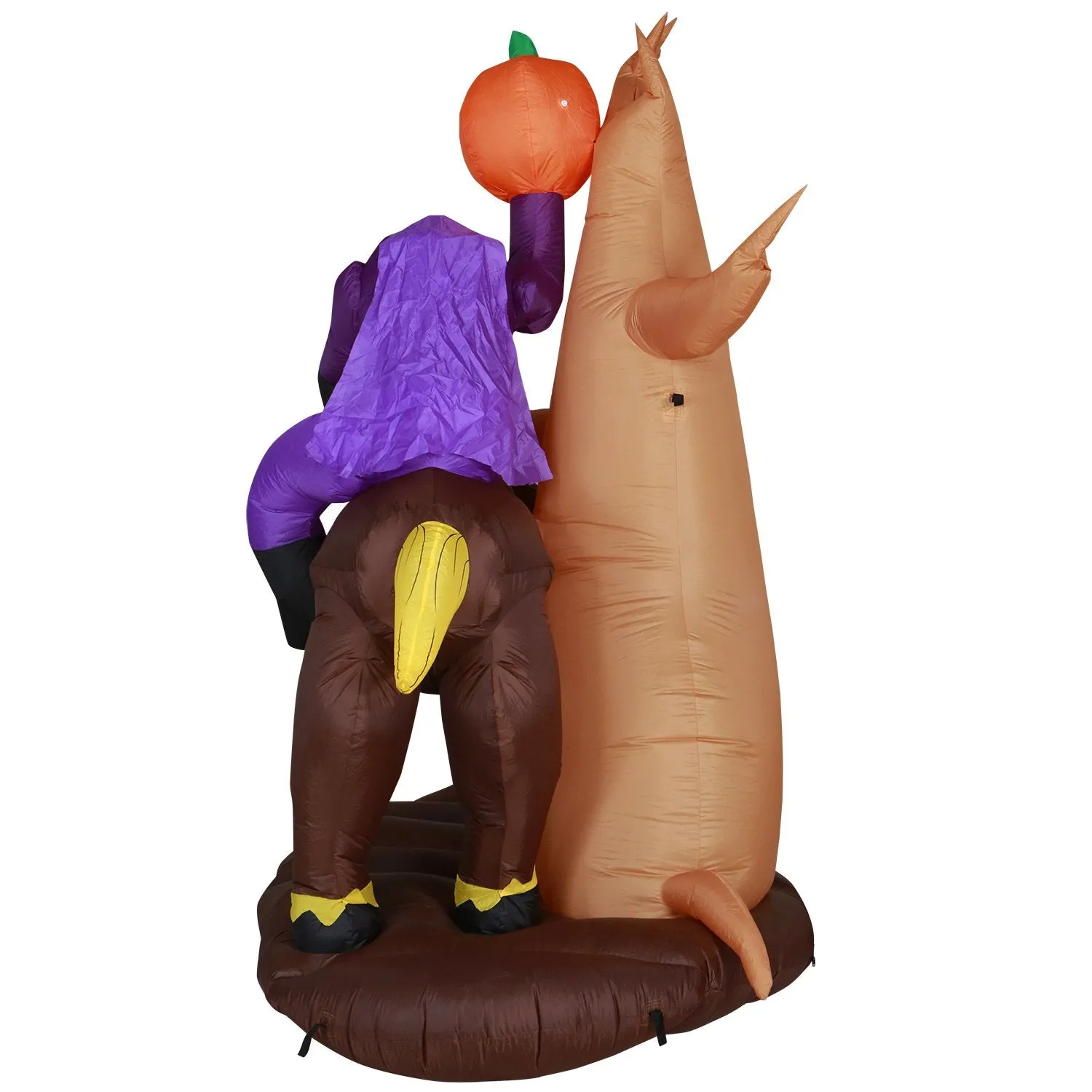 8 ft Headless Horseman with Jack O' Lantern Head Halloween Inflatable