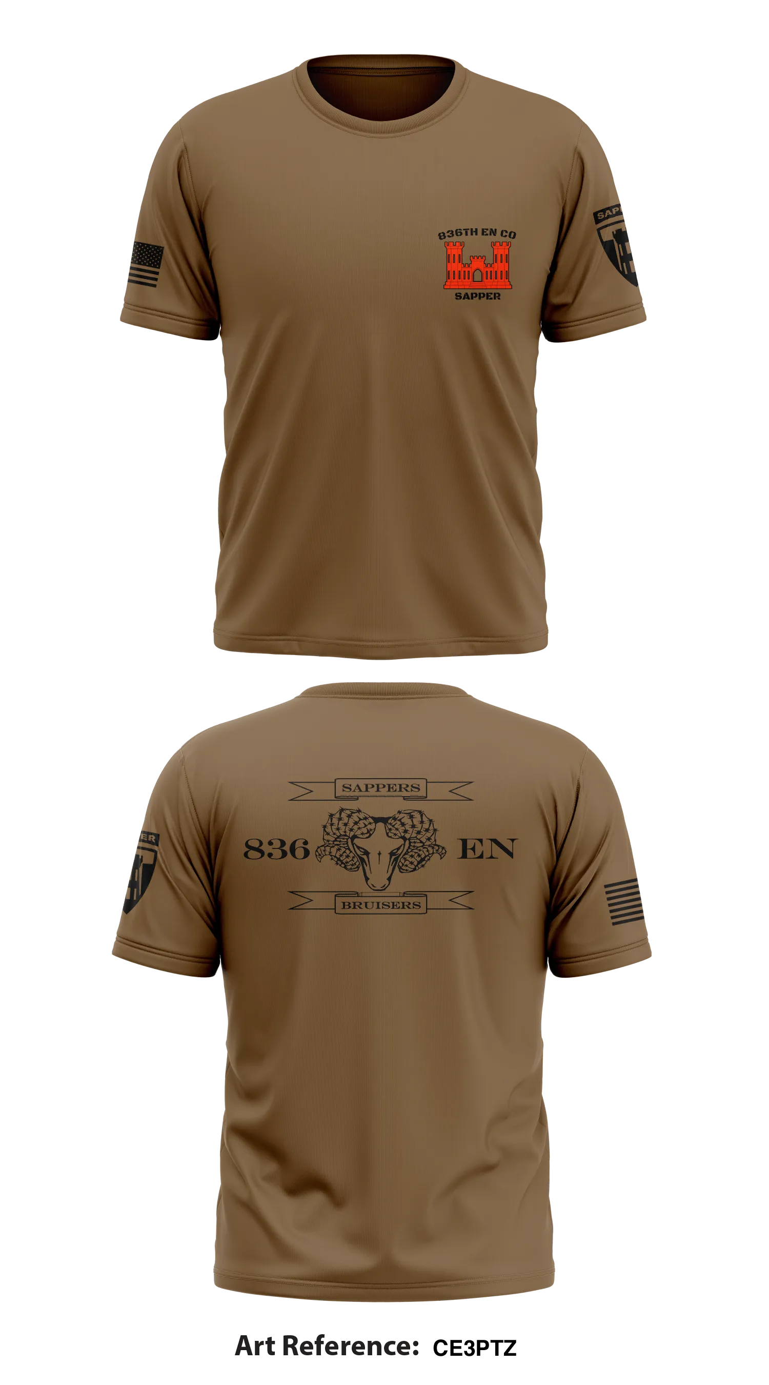836th EN CO (Sapper) Store 1 Core Men's SS Performance Tee - Ce3ptZ