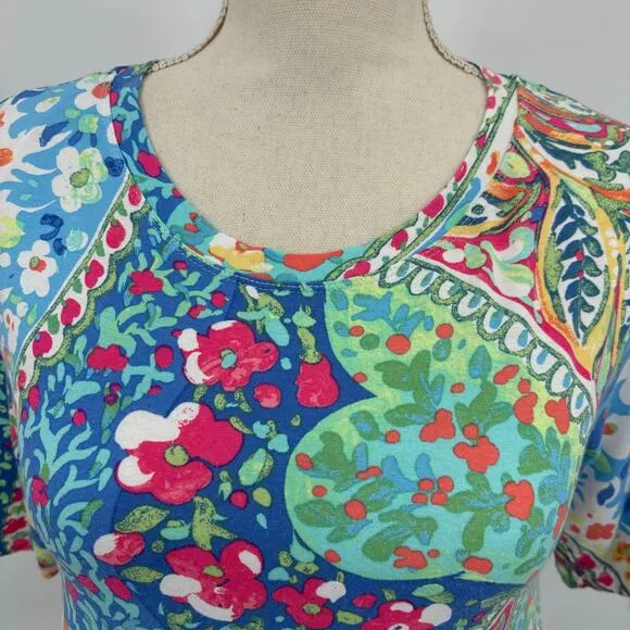84. Cynthia Rowley Paisley Print Tunic Dress Size Small - Boho Summer Vibes