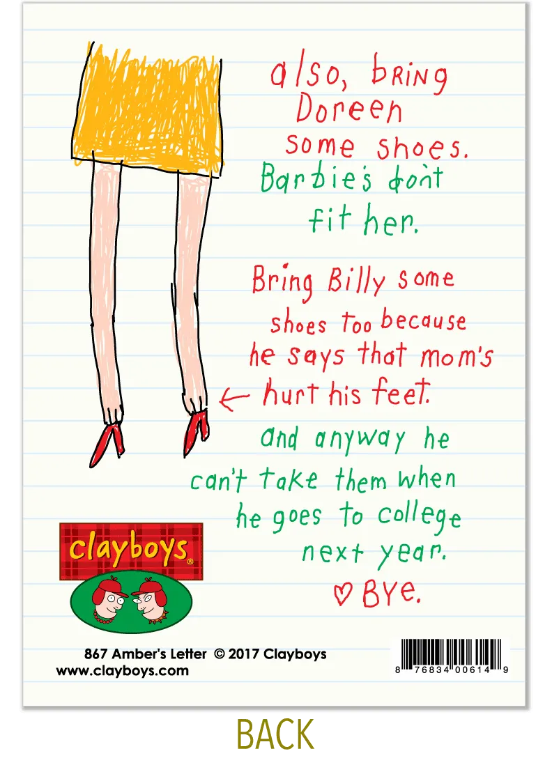 867 Amber's Letter (Christmas Card)