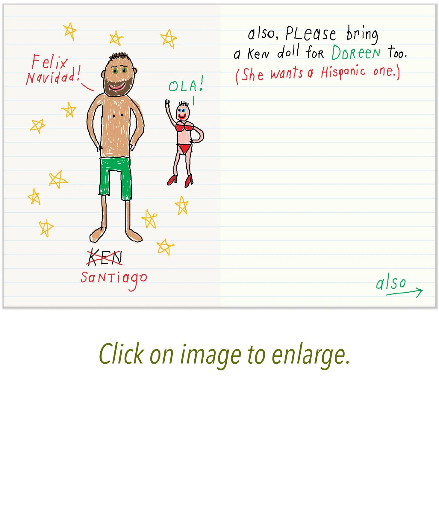 867 Amber's Letter (Christmas Card)