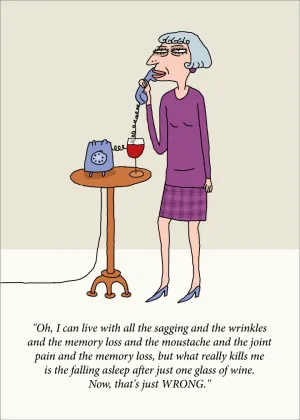 906 A Glass of Wine (Birthday Card)