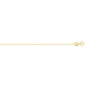 9ct Yellow 50cm Box Chain Necklace