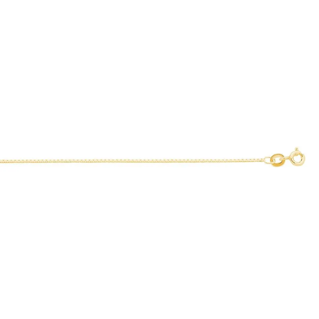 9ct Yellow 50cm Box Chain Necklace