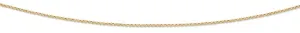 9ct Yellow Gold Silver Infused Belcher Necklace