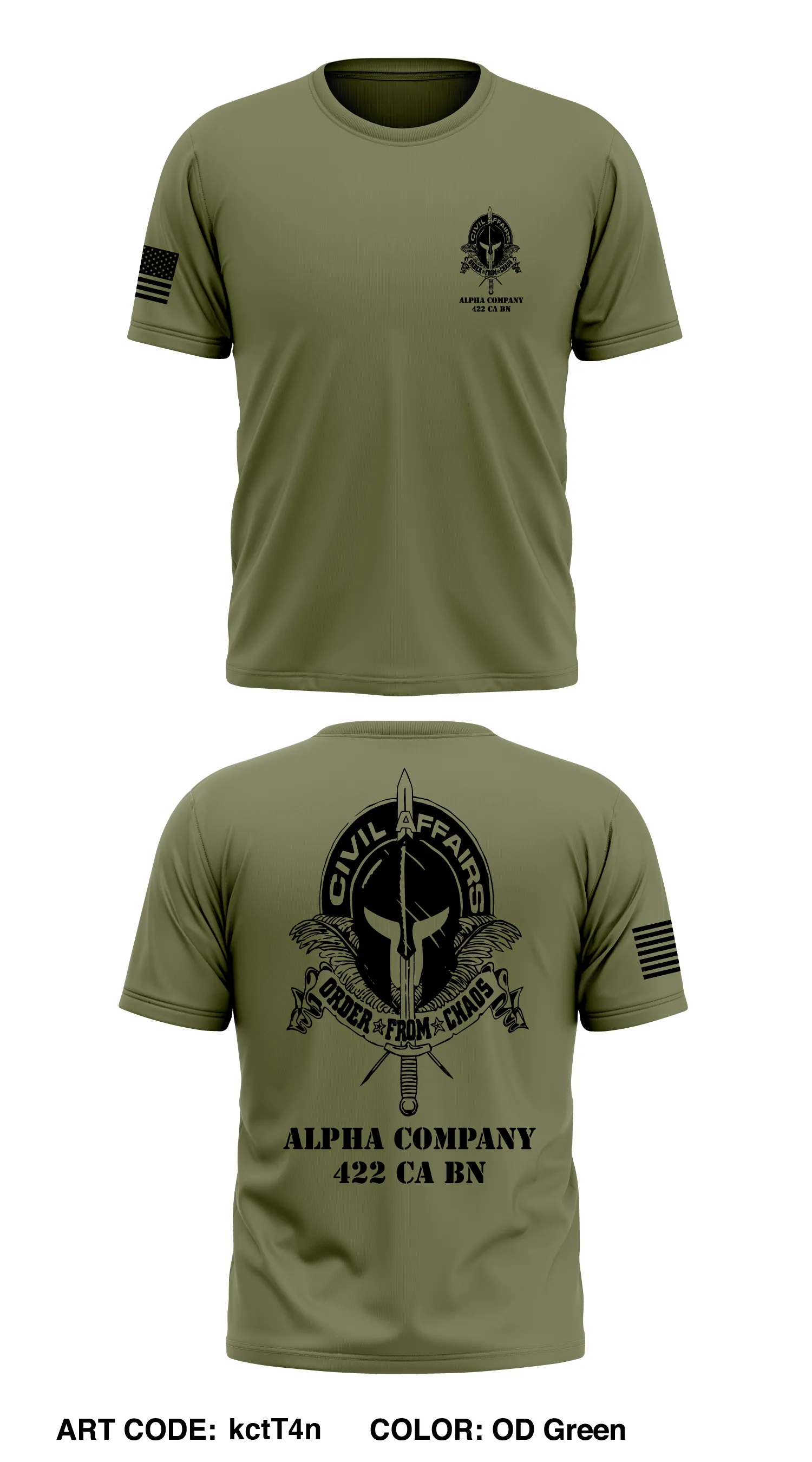A Co, 422 CA BN Store 1 Core Men's SS Performance Tee - kctT4n
