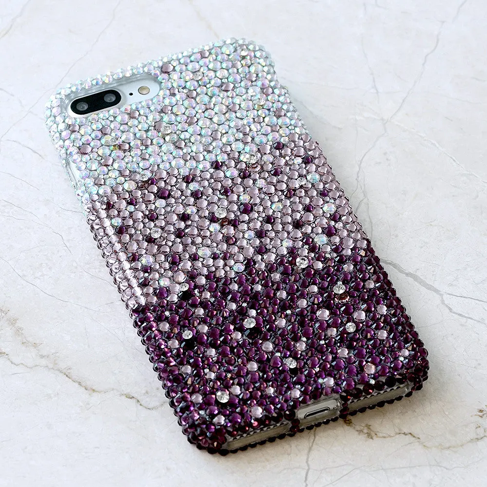 AB Crystals Faded To Dark Purple Design (style 908)