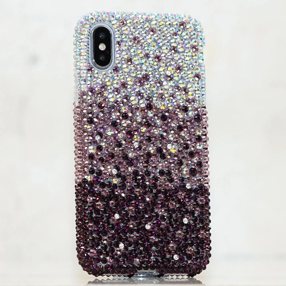 AB Crystals Faded To Dark Purple Design (style 908)