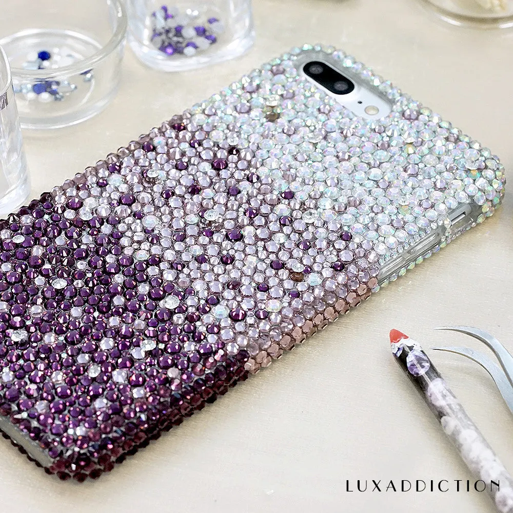 AB Crystals Faded To Dark Purple Design (style 908)