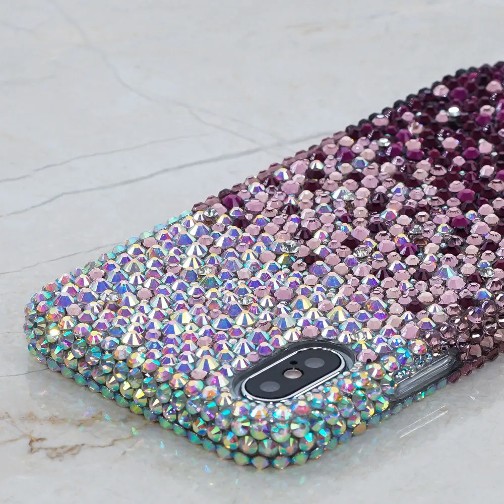 AB Crystals Faded To Dark Purple Design (style 908)