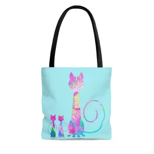 Abstract Cats Tote Bag