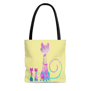 Abstract Cats Tote Bag