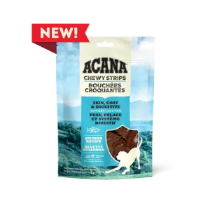 Acana Chewy Strips Skin, Coat and Digestive Support Salmon Recipe Dog Treats