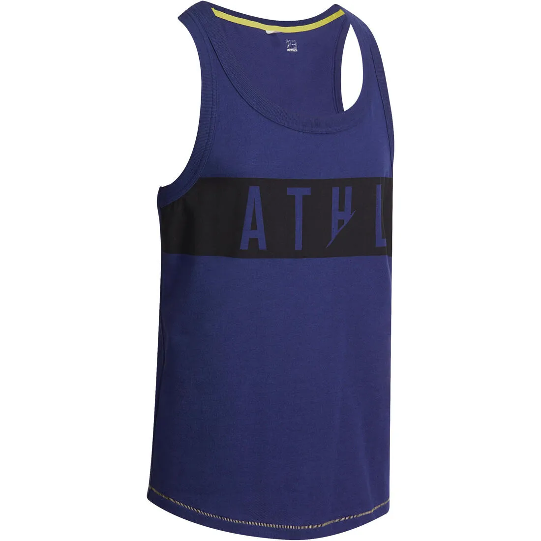 Active Team Regular-Fit Micro-Perforated Fitness Tank Top - Dark Blue