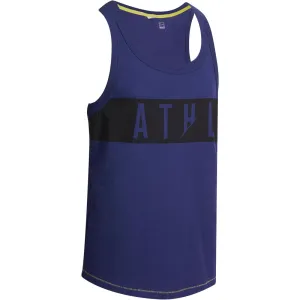 Active Team Regular-Fit Micro-Perforated Fitness Tank Top - Dark Blue