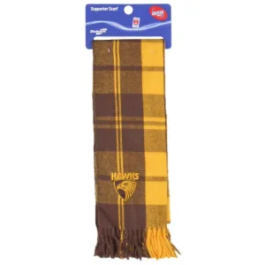AFL Hawthorn Hawks Tartan Scarf