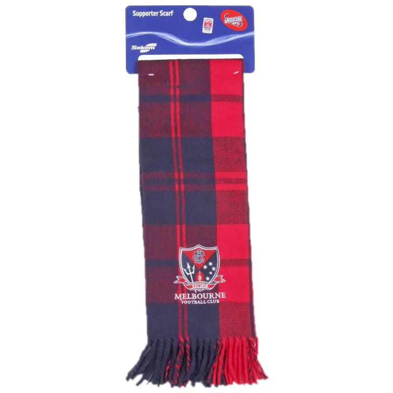 AFL Tartan Scarf Melbourne Demons