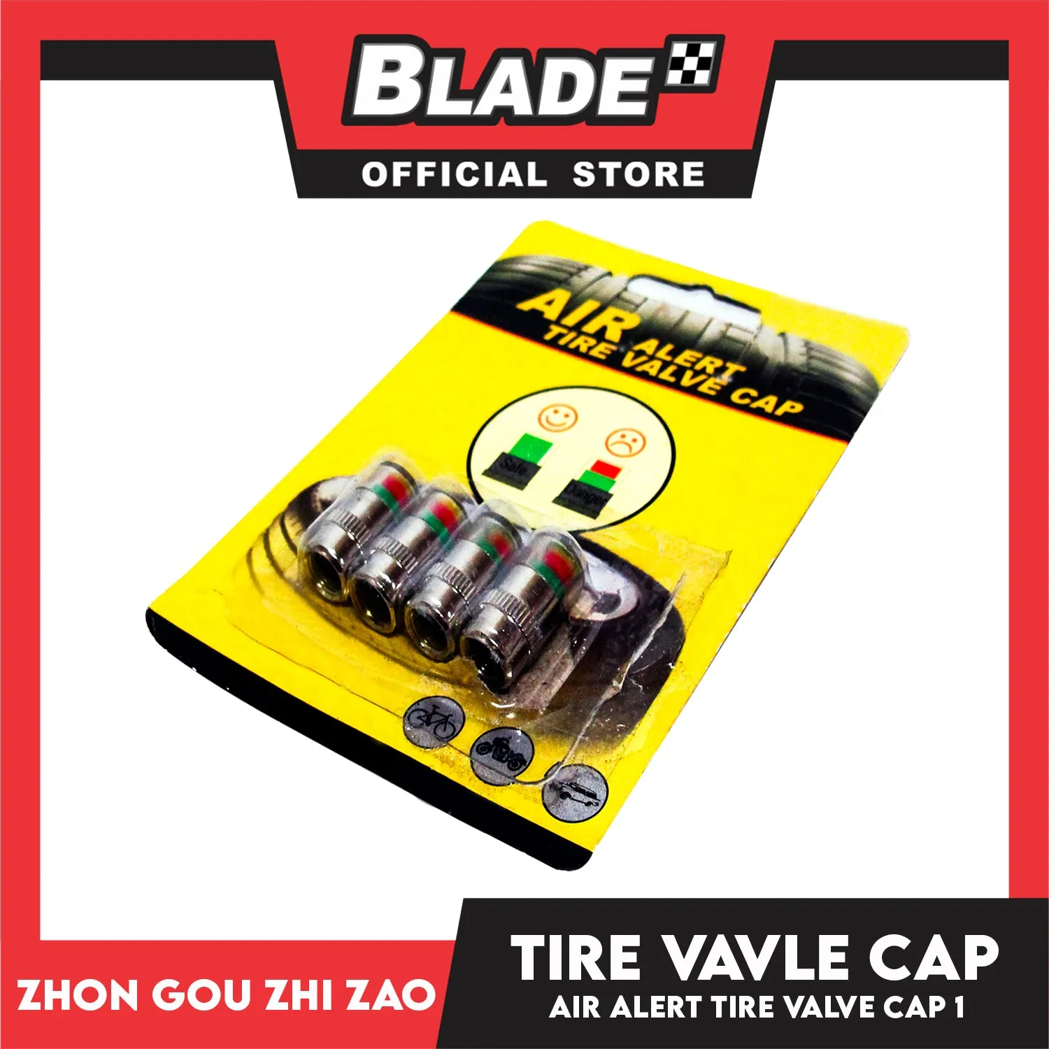 Air Alert Tire Valve Cap with Alert