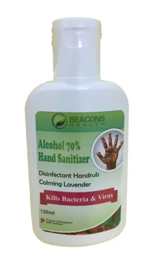 Alcohol 70% Hand Sanitizer 120ml * Special Promotion !!! Special price at $ 2.60/120ml (Usual Price $ 4.90/120ml), expiry of stock is 05/2022. While stocks lasts !!!