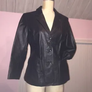 All leather outside, silken lining inside.