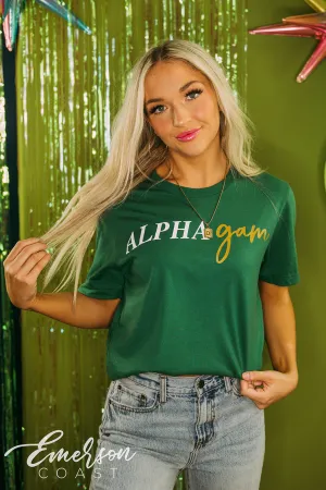 Alpha Gamma Recruitment Simple Tee