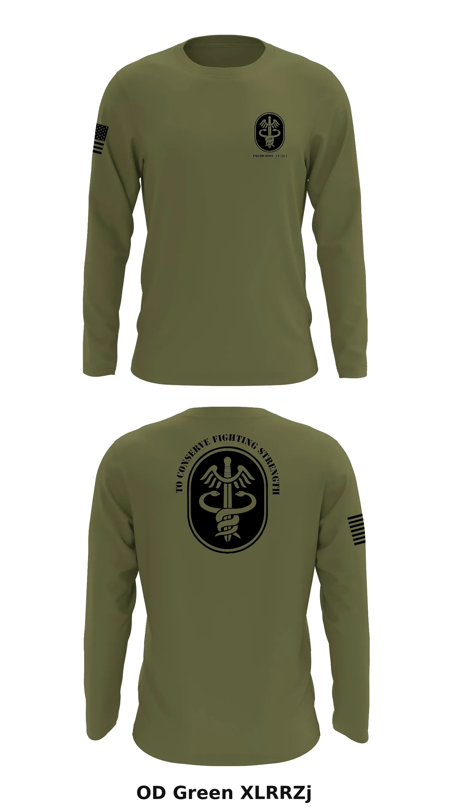 AMEDD Store 1 Core Men's LS Performance Tee - XLRRZj
