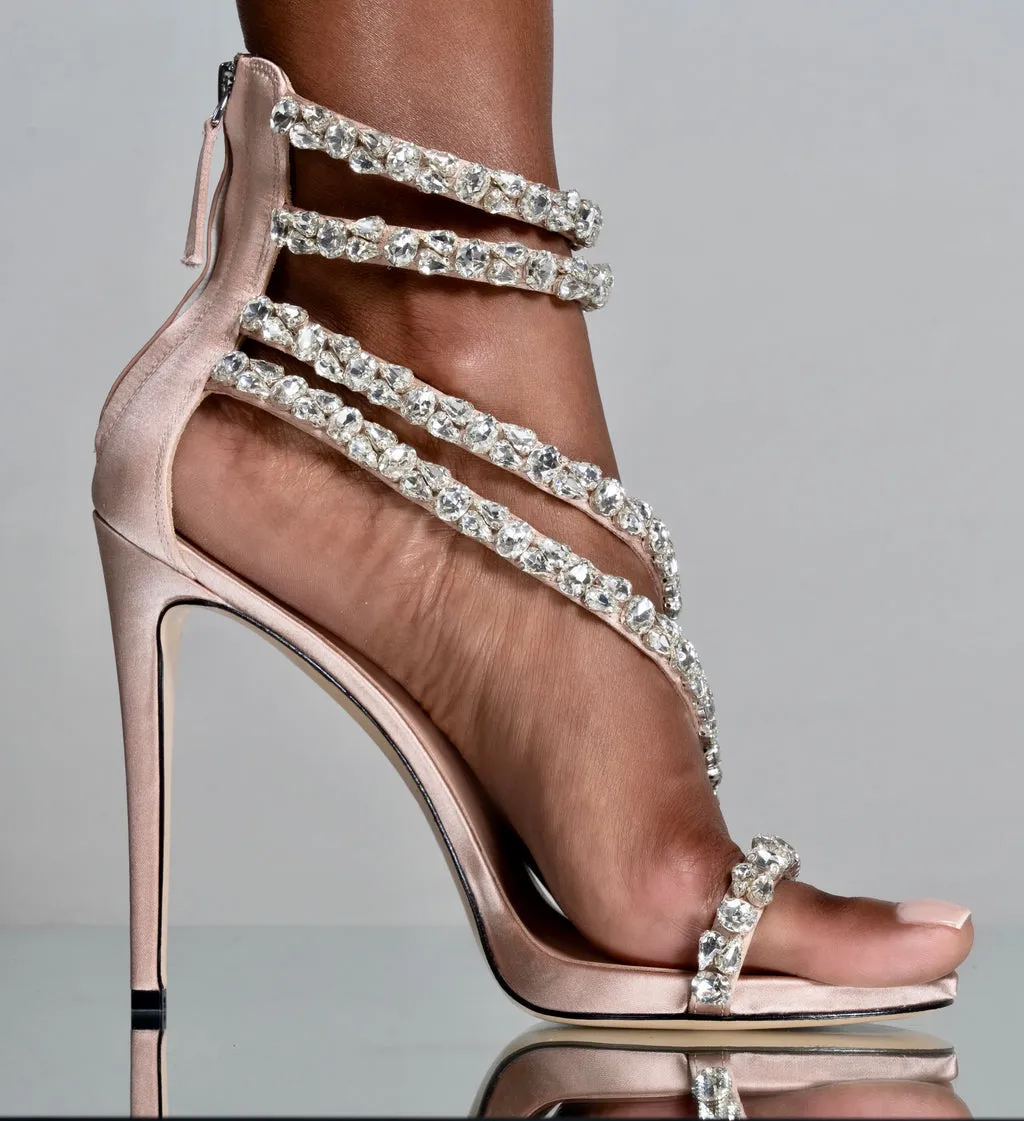 AMINAH ABDUL JILLIL SOLEIL SANDAL TAN