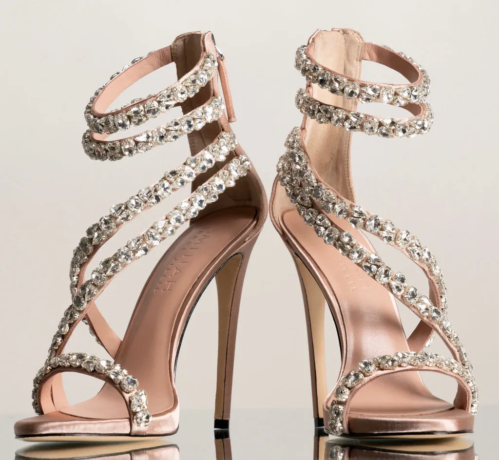 AMINAH ABDUL JILLIL SOLEIL SANDAL TAN