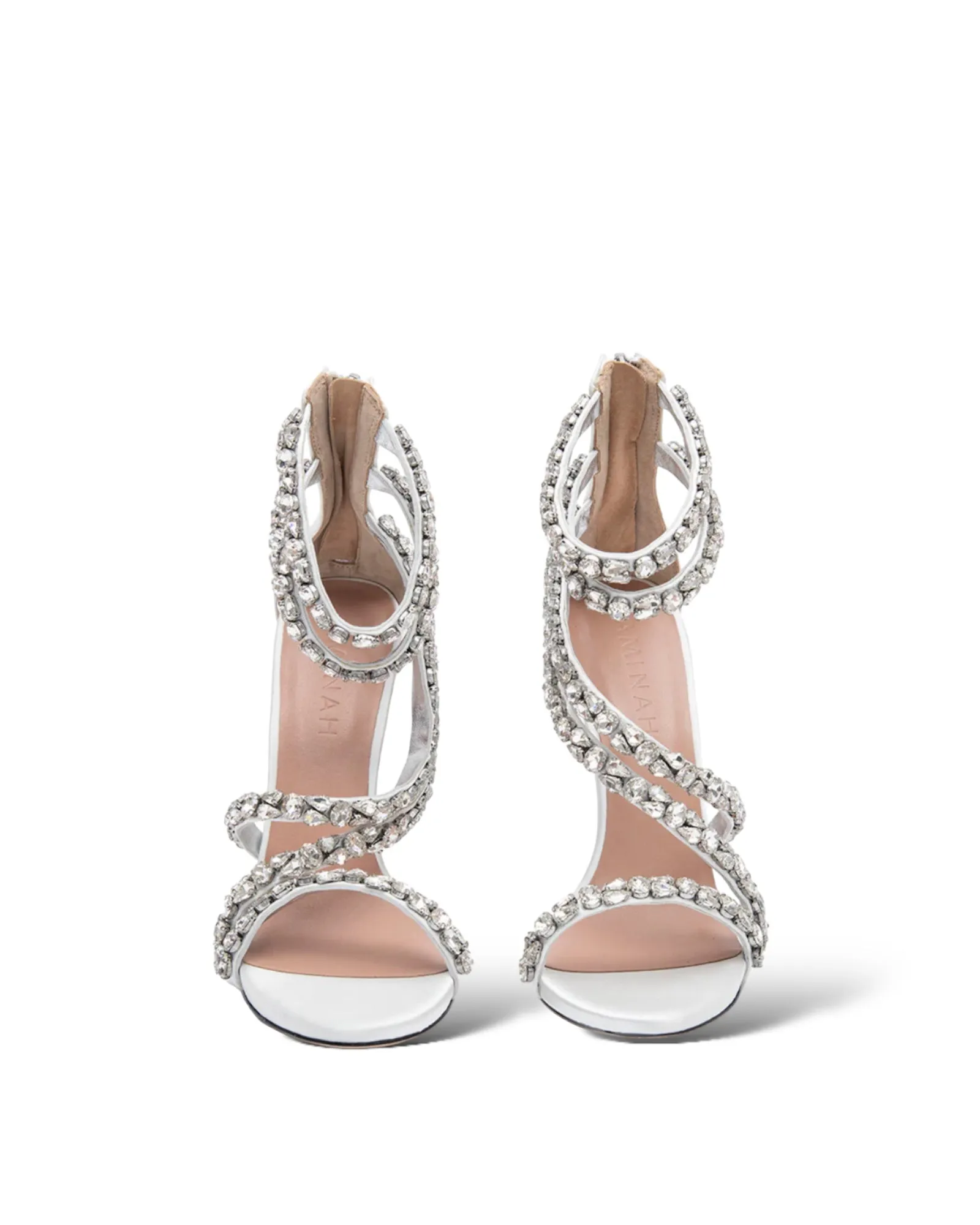 AMINAH ABDUL JILLIL SOLEIL SANDAL WHITE