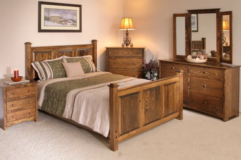 Amish Shaker 3 Drawer Night Stand