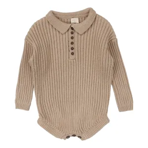 Analogie Boys Knit Romper - Oatmeal