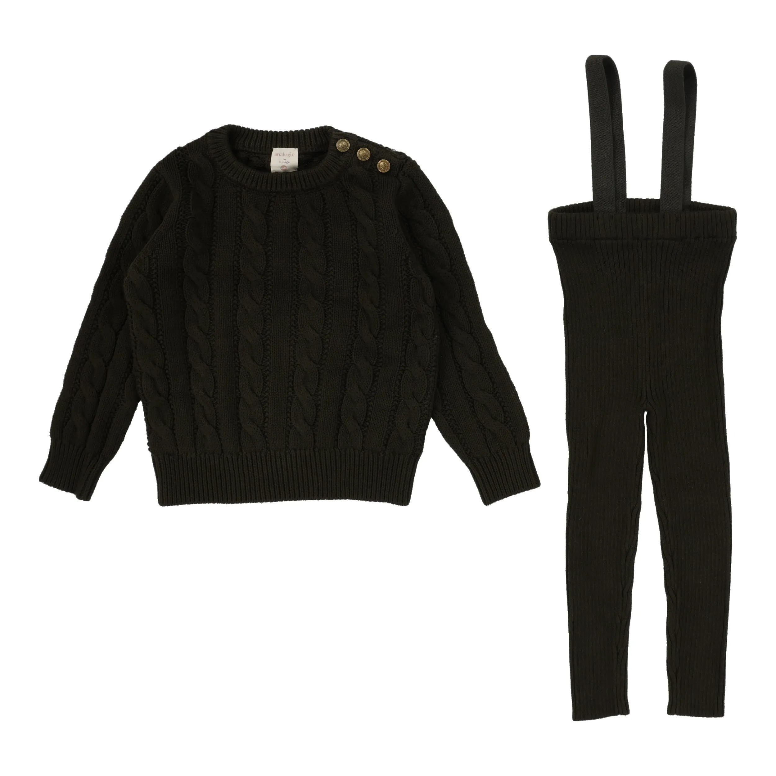 Analogie Boys Knit Set - Olive