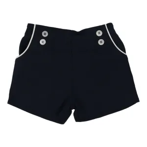 Analogie Button Shorts - Navy