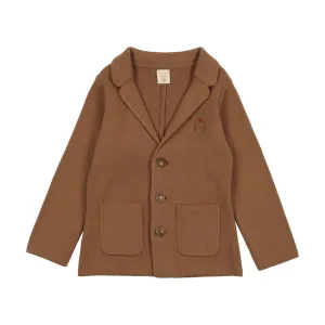 Analogie Crest Knit Blazer - Camel