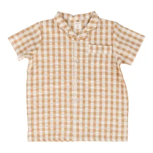 Analogie Gingham Collar Shirt - Golden