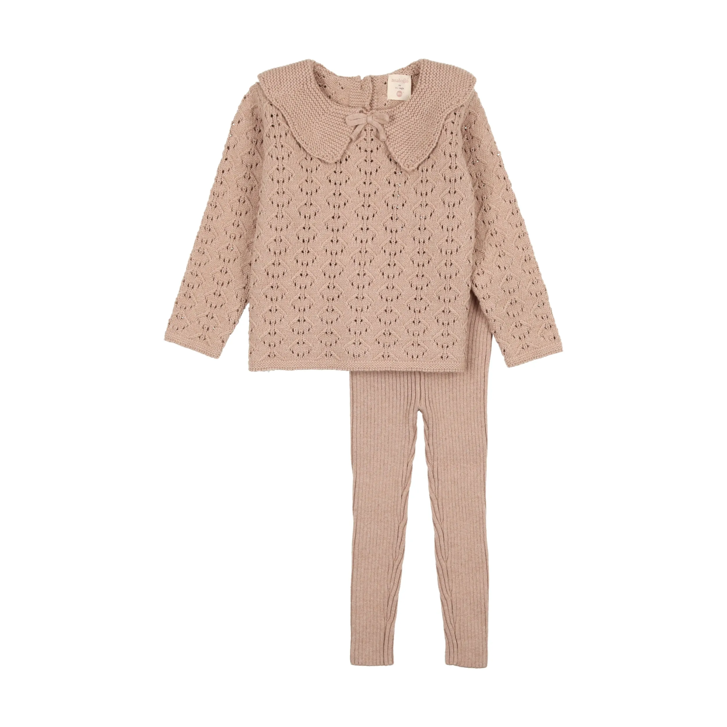 Analogie Girls Knit Set - Pink