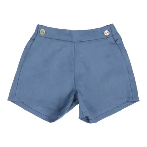 Analogie Linen Shorts - Bright Blue